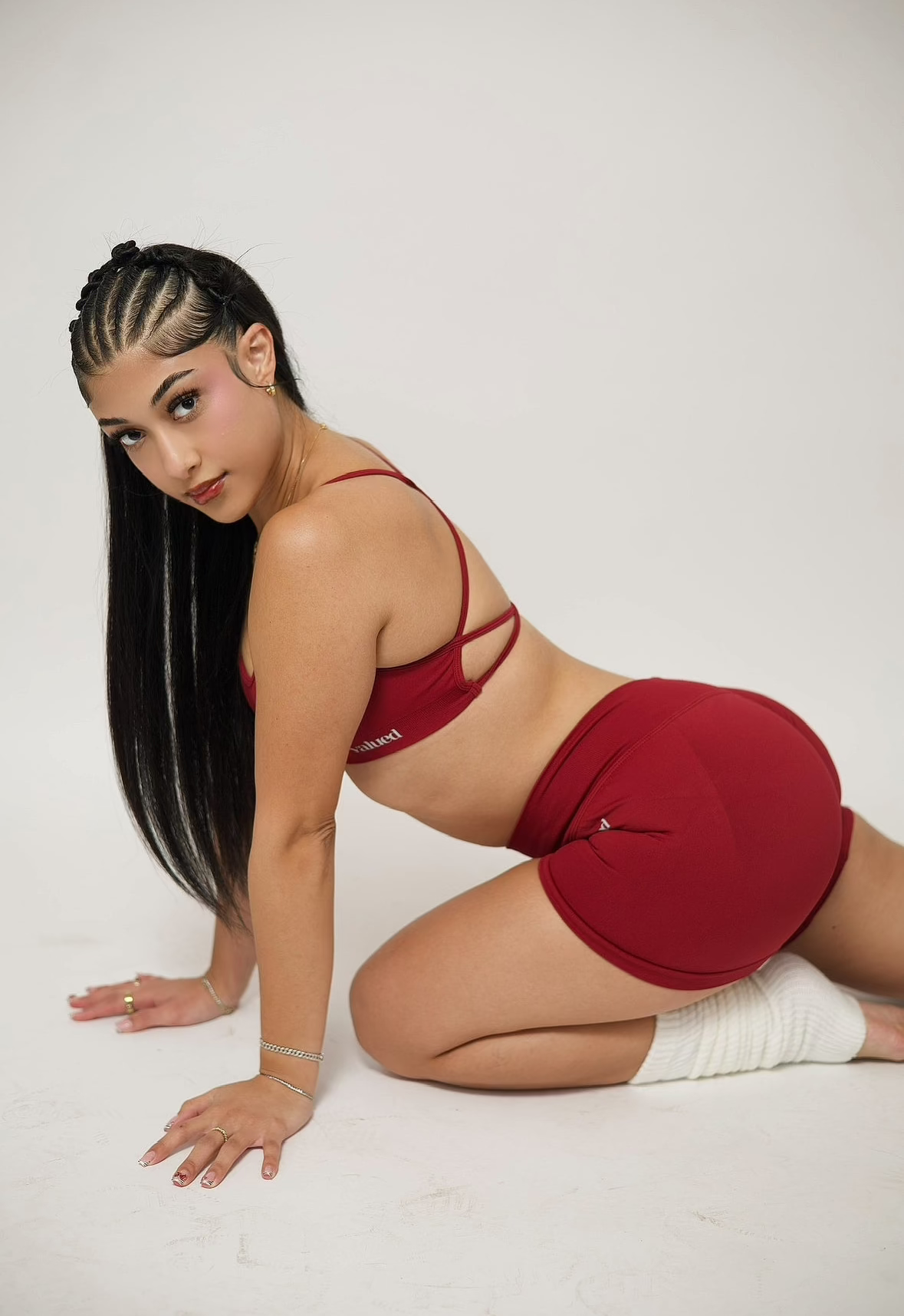 Burgundy Motion Shorts