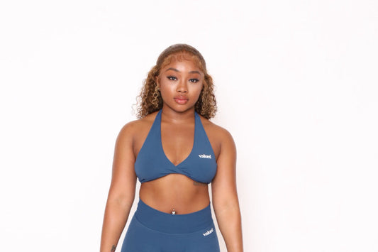 Tide Blue Backless Bra