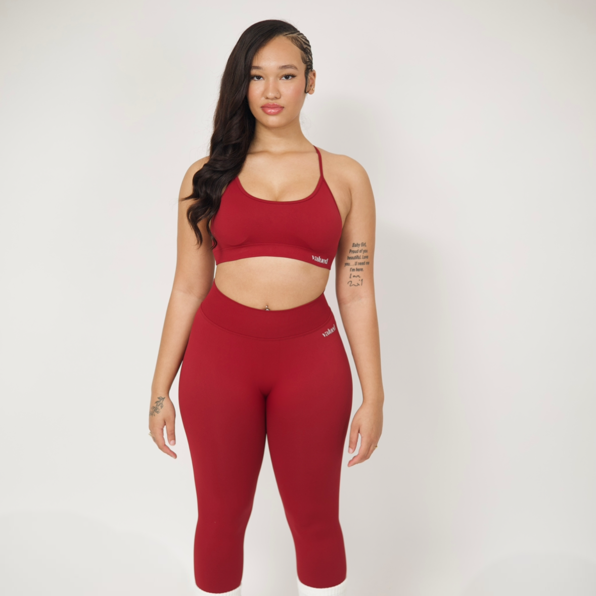 Burgundy Sculpt Leggings