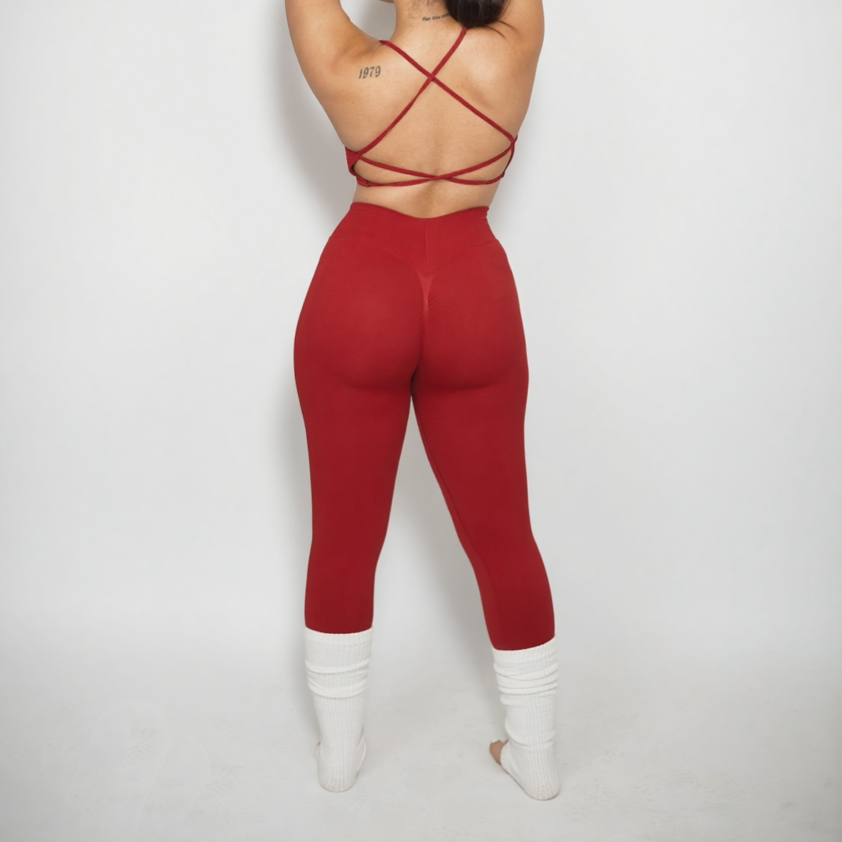 Burgundy Sculpt Leggings