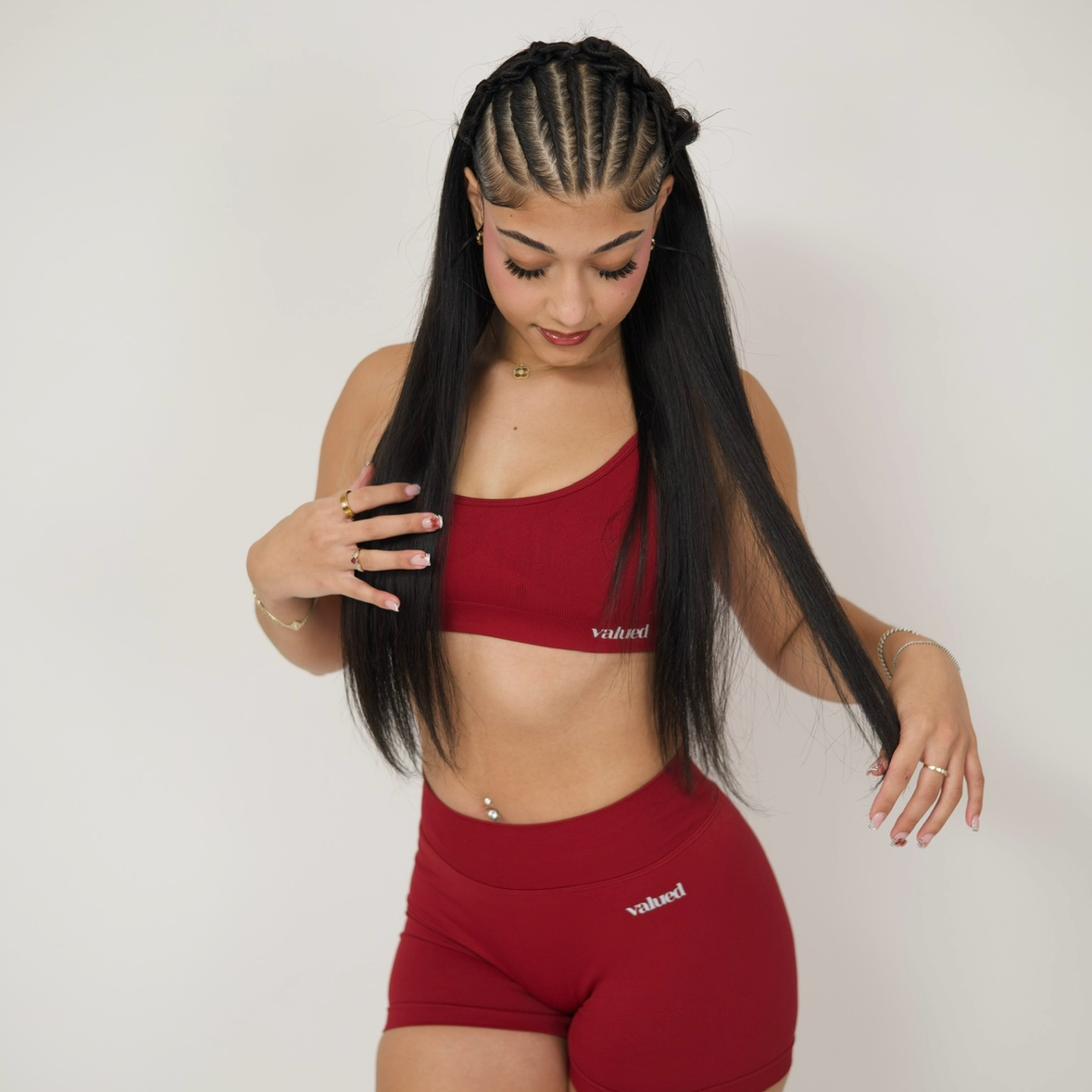 Burgundy Motion Shorts